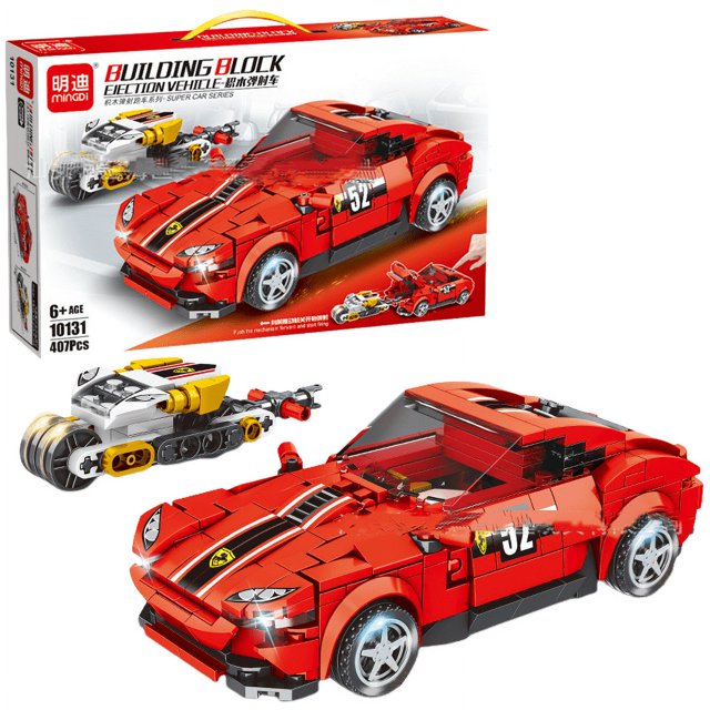 Sports Car Building Block Suit, DIY Building Block Toy Car, Suitable For Boys And Girls Over 6 Years Old-XICEN