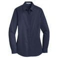 thumbnail image 5 of Yellow Rooster Women's Long Sleeve SuperPro Twill Shirt True Navy M, 5 of 6