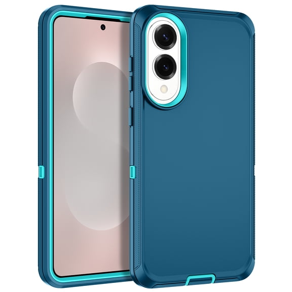I-HONVA for Samsung Galaxy S25 Edge Phone Case,Heavy Duty Rugged Shockproof Protection Cover for Galaxy S25 Edge,Green