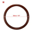 thumbnail image 3 of Unique Bargains 15" Universal Anti Slip Steering Wheel Grip Cover for Car Sedan SUV Breathable Wood Grain Brown, 3 of 6