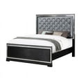 thumbnail image 4 of Cappola Upholstered Tufted Bedroom Set Silver and Black, 4 of 9