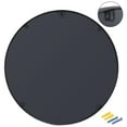 thumbnail image 5 of ZENSTYLE 18" Rubber Frame Round Mirror For Entryways Bathrooms Living Rooms Black, 5 of 8