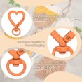 thumbnail image 3 of Uxcell Heart Shape Swivel Buckles, Zinc Alloy Spring Snap Keychain Clip Hanging Snap Hooks for DIY Crafts Key Chains Bag Purse Orange, 3 of 7