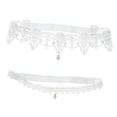 thumbnail image 3 of Anillo de muslo de 2 piezas Perfecl para novias mujeres niñas boda cosplay m m, 3 of 6