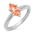 thumbnail image 2 of 1.5 ct Marquise Cut Simulated Red Diamond Solitaire Engagement Ring for Women in 18K White Gold, 2 of 2
