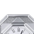 thumbnail image 5 of Wood and Mirror Wall Clock with Octagonal Silhouette, Clear, 5 of 5
