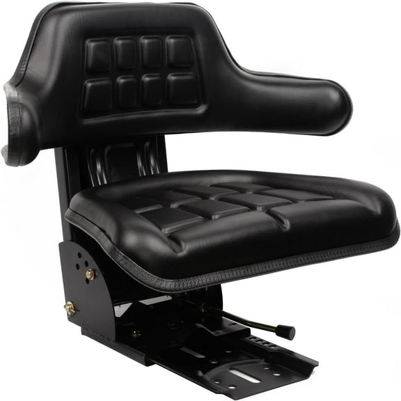 Adjustable Tractor and Forklift Seat with Wrap-Around Design, Micro Switch, Tilt Suspension for Ford and Massey Ferguson Models