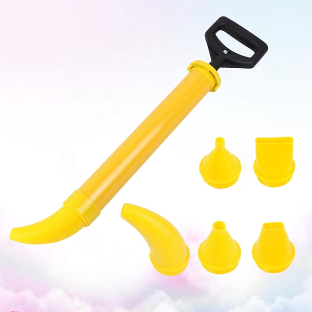 MERRYHAPY 1Pc Multifunctional Cement Laying Device Yellow Caulking Rod with 5 Interchangeable Heads for Grouting