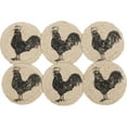 thumbnail image 6 of VHC Brands Sawyer Mill Charcoal Table Décor, Coaster Set, Poultry, 6 of 6
