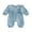 Blue, variant on Loicainy Infant Baby Girl Fall Romper 3 6 12 18 Months Ruffle Long Sleeve Doll Collar Lace Trim Jumpsuit