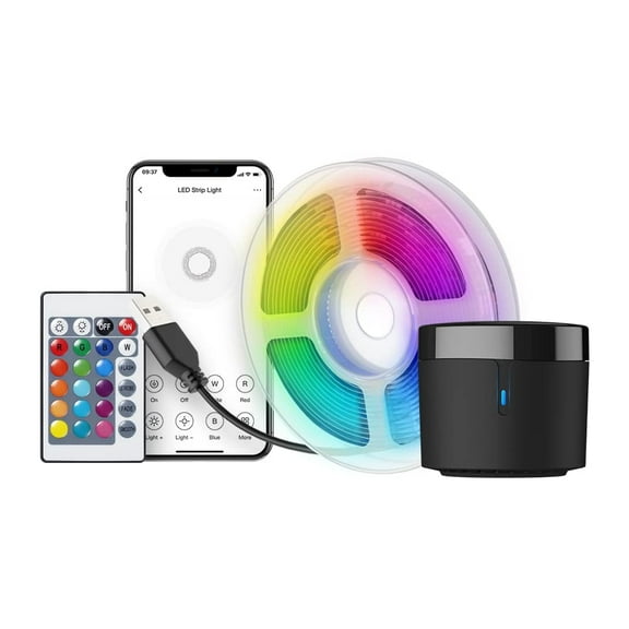 BroadLink Smart Remote Control Hub RM4 mini for Christmas: Control TV, Holiday LED Lights, Air Conditioner with Alexa/Google Home/IFTTT, All in One