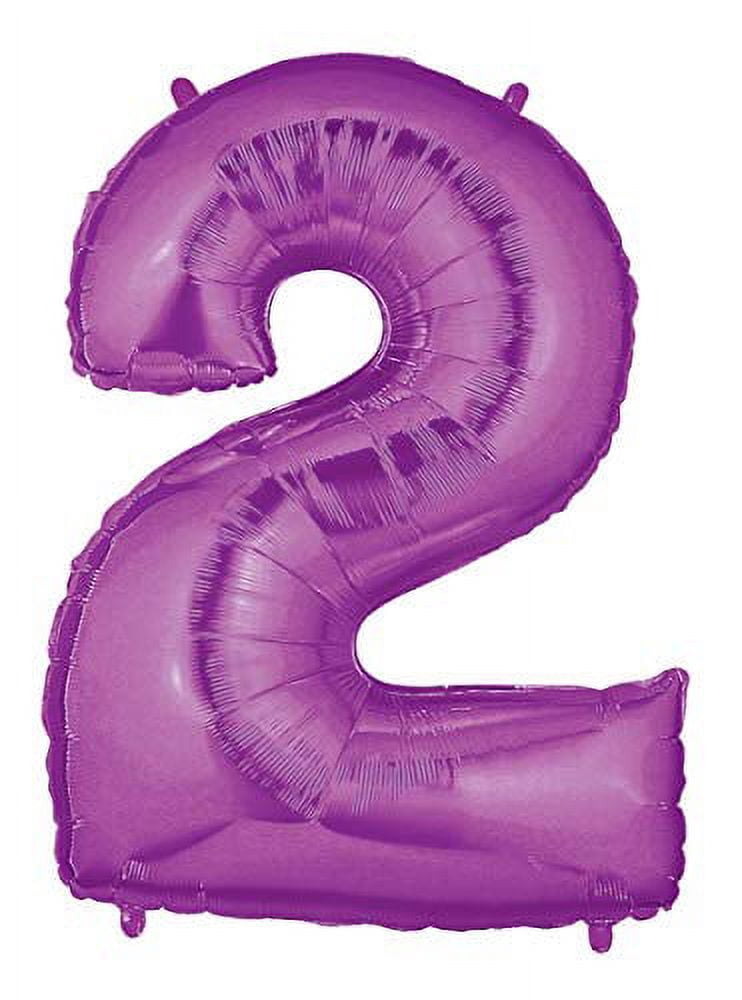 Paw Patrol Party Supplies Skye and Everest Pups 2nd Birthday Balloon Bouquet Decorations Purple Number 2