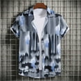 thumbnail image 2 of Edvintorg Summer Men's Hawaiian Shirts Vintage Tops Casual Loose Short Sleeve Beach Shirts Hawaiian Vacation Style Shirt Blouse T-Shirt, 2 of 6