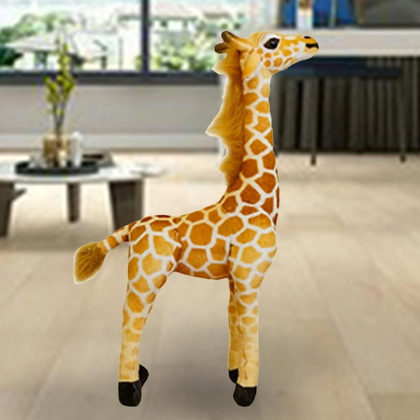 Peluche De Jirafa De 40 Cm – Juguete De Felpa Súper Suave Con Relleno De Algodón PP, Diseño Realista Y Ojos Grandes, Regalo De Cumpleaños Para Niños