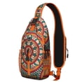 thumbnail image 1 of Exotic Cultural Mandala Sling Bag with Vintage Traditional Pattern, Lightweight Durable Crossbody Backpack, Adjustable Strap, Multiple Compartments for Gym, Daily Commuting, 1 of 5