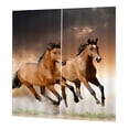 thumbnail image 4 of veasfak 2 Pcs/ensemble Rideaux Thermiques Occultants en Polyester Imprimé Chevaux de Bain, 4 of 7