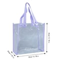 thumbnail image 2 of Clear Bag for Stadium Events Approved, Transparent Tote, Clear Bag for Gym Concert Sports, 2 of 3