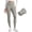 Rock grey, variant on Water-Resistant Fleece Athletic Leggings Pockets 28" Thermal Hiking Casual Workout Womens Pants