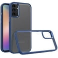 thumbnail image 2 of Designed for Samsung Galaxy A15 5G Slim Fit Hybrid Transparent Thick Acrylic with Metal Buttons Frame Protective Hard PC + TPU Shockproof Phone Case Cover [Blue], 2 of 6