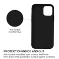 thumbnail image 2 of Dteck iPhone 12 Pro Max Case, Ultra Slim Fit iPhone Case Liquid Silicone Gel Cover Anti-Scratch Shockproof Case Compatible with Apple iPhone 12 Pro Max 6.7", Black, 2 of 6