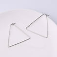 thumbnail image 2 of Fiudx Pendientes de Acero Inoxidable Conducen Elegantes y Grandes para Mujer., 2 of 4