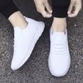 thumbnail image 2 of Tvtaop Knit Lace-Up Sneakers, Lightweight Breathable Mesh Walking Shoes, Non-Slip Comfort Casual Athletic Shoes for Daily Wear, 2 of 5