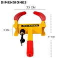 thumbnail image 3 of Candado Araña Inmovilizador Para Llanta Antirrobo Resistente Arcoshop Rojo con amarillo 56 x 31 x 9 cm 2.2 kg, 3 of 6
