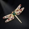 thumbnail image 2 of Pins Trendy Fashion Personality Elegant Temperament Corsage Simple Color Zircon Pin Coat Coat Dragonfly Brooch, 2 of 16