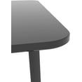 thumbnail image 6 of Console Table, Tempered Glass Entryway Table, Modern Sofa Table with Black Metal Frame Narrow Side Table for Hallway Living Room Entryway(Black), 6 of 6