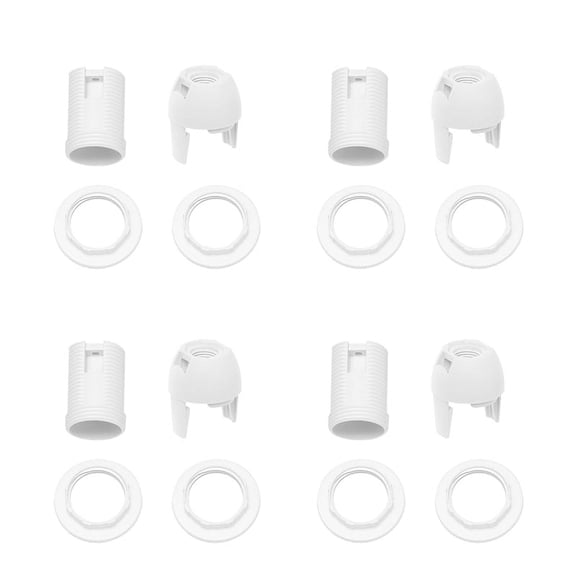 4X Plastic Shell Screw Type E14 Bulb Light Lamp Holder Socket AC 250V 2A