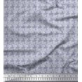 thumbnail image 1 of Soimoi Satin Silk Fabric Stencil Floral Print Fabric by Yard 42 Inch Wide, 1 of 3