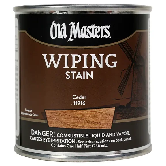 1/2 pt Old Masters 11916 Cedar Old Masters Oil-Based Wiping Stain