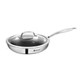 thumbnail image 1 of Hitech Triply Stainless Steel 28 Cm Frypan With Glass Lid | Non Stick Prism Technology, Induction Bottom & Gas Ready - Metal Spatula Friendly, 2-year Warranty, 1 of 4