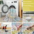 thumbnail image 2 of Mandala - Machine Washable Area Rugs 6 X 9 Ft, Stain Resistant Rug, Durable Polyester Material, Patterned & Colorful Rug, Bedroom & Living Room Rug, Room & Modern Home Decor - Blue & Multi Color, 2 of 7