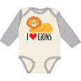 thumbnail image 3 of Inktastic I Love Lions Boys or Girls Long Sleeve Baby Bodysuit, 3 of 5
