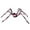 Pink, variant on 51" Giant Lighted Halloween Spider Decor - Scary Hairy LED Spider with Glowing Eyes for Yard, Porch, Haunted House & Indoor Party Halloween Decorations