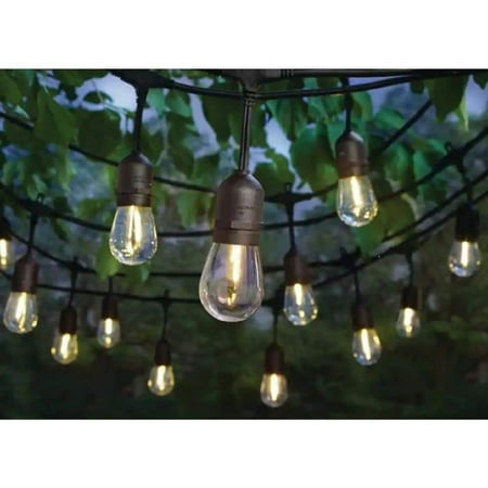 Hampton Bay Outdoor/Indoor 48 Ft. Plug-in Edison Bulb String Light