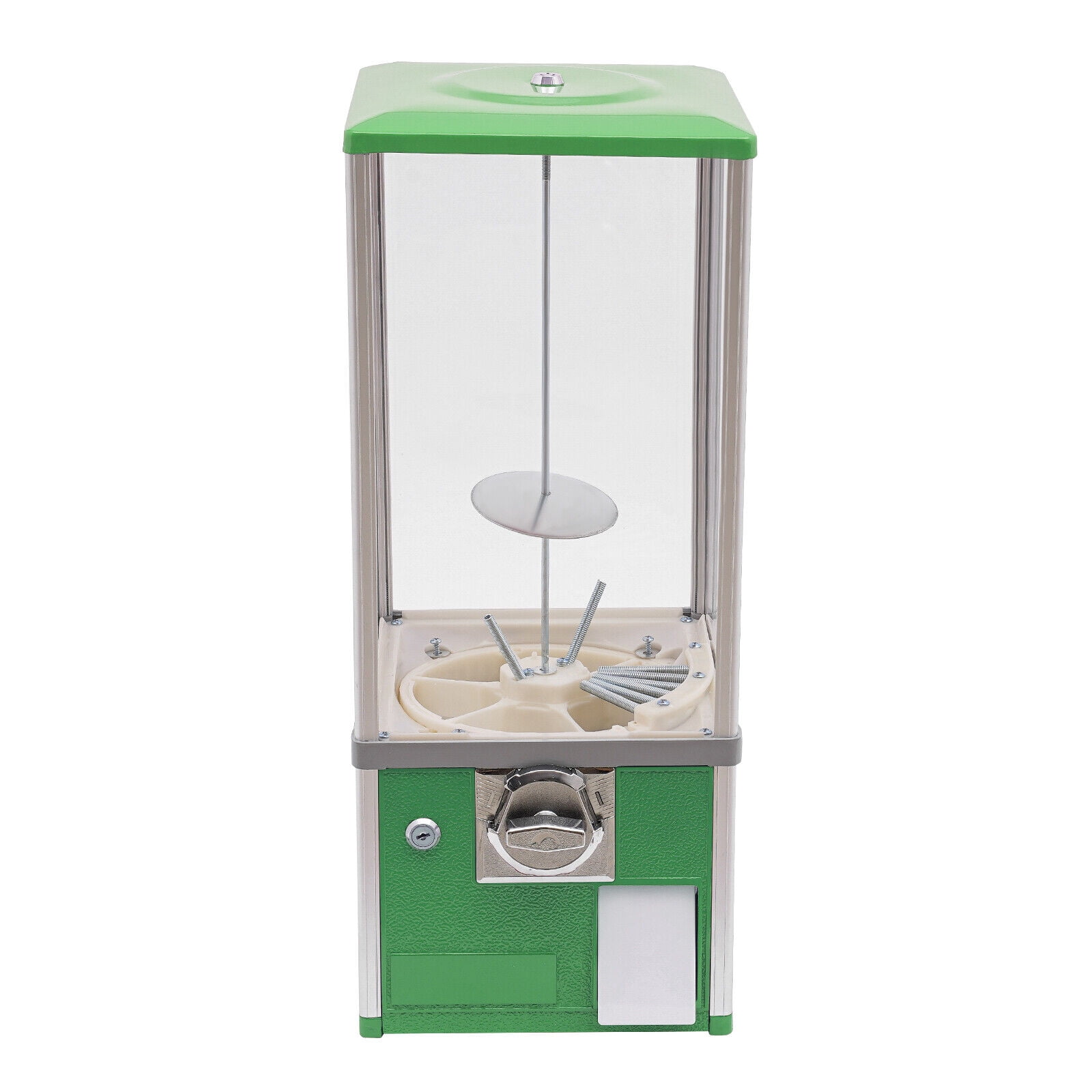 Miumaeov Commercial Vending Machine 25 Cents for 27-45mm Round Candy Capsule Toys 250-1000 Capacity Gumball Bank Dispenser