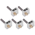 thumbnail image 1 of Hotend Para Impresora 3D, Bloque Calentador De Garganta De Boquilla 5 Juegos Hotend Para Impresora 3D Todo Metal Profesional Para PLA ABS De 1,75 Mm Para Extrusora, 1 of 7