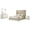 Beige/White - 4-Piece, variant on Lucia 4-piece Eastern King Bedroom Set Beige and White