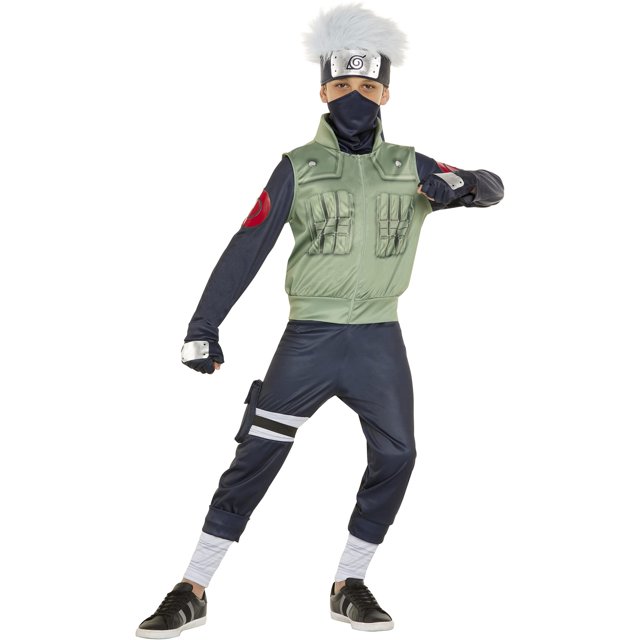 Disfraz de Naruto Kakashi para niños de InSpirit Designs, talla L