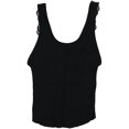 thumbnail image 1 of Free People Womens Flipside Open Back Tank Top, Black, Small, 1 of 1