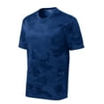 thumbnail image 5 of SPORT-TEK Boys CamoHex Tee, Small, True Royal, 5 of 6