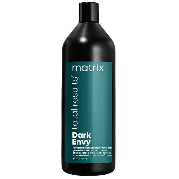 MATRIX Total Results Dark Envy Color-Depositing Green Shampoo and Conditioner Duo SET Liter Neutralizing Red Undertones in Dark Brown or Black Hair | Glossy Finish - Walmart.com