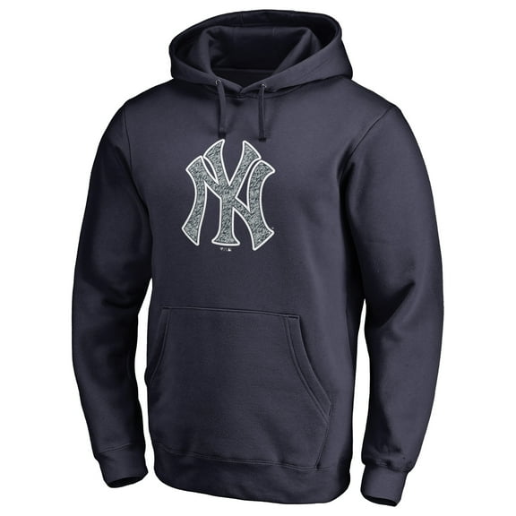 Men's Navy New York Yankees Static Logo Pullover Hoodie