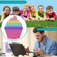 thumbnail image 1 of Silicona Rainbow Push Bubble Board Autismo Juguete Niños Educación Juguete (B) Ehuebsd Para estrenar, 1 of 9