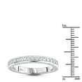thumbnail image 3 of Ladies Thin 14K Designer Natural 0.6 Ctw Diamond Engagement Ring Band (White Gold Size 6.5), 3 of 3