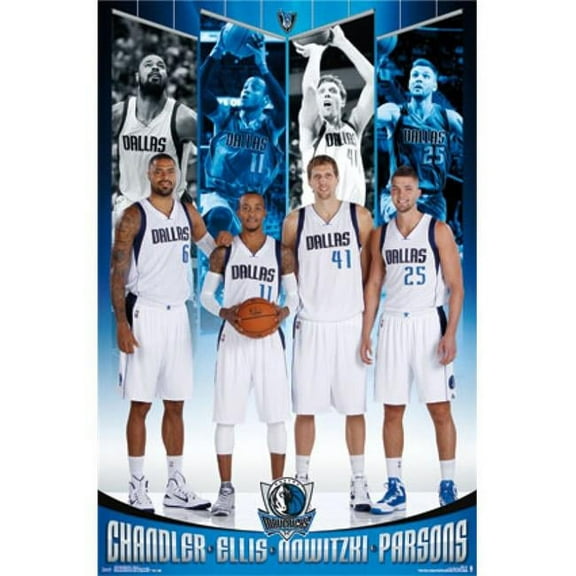 Posterazzi TIARP13794 Dallas Mavericks - Team 2014 Poster Print - 24 x 36 in.