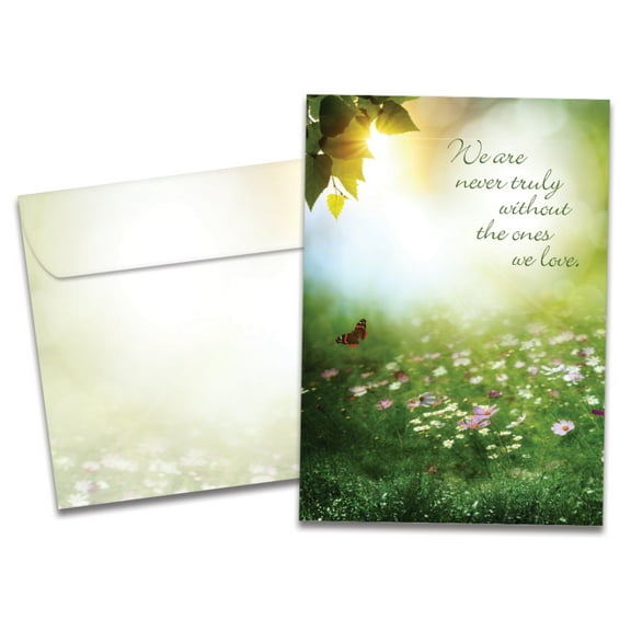 Tree-Free Greetings Sympathy Greeting Card, 100% Recycled Paper, 5 x 7, Carried Within (GO69220)