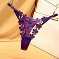 thumbnail image 2 of kamemir Womens Underwear Women's Seamless Thong Panties (Purple,One Size), 2 of 3